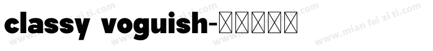 classy voguish字体转换